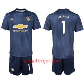 Manchester United Fodboldtrøjer DE GEA 1 Børn 3. sæt 2018/19 Kort ærmer